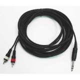 Y-Audio Kabel Klinke Stereo 2 x Cinch